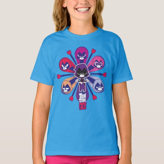 Teen Titans Go! | Raven's Emoticlones T-Shirt (Vorderseite)