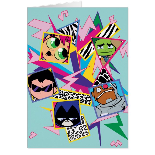 Teen Titans Go! | Retro 90's Group Collage (Vorne)