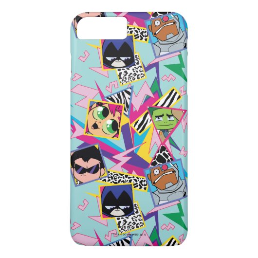 Teen Titans Go! | Retro 90's Group Collage Case-Mate iPhone Hülle (Rückseite)