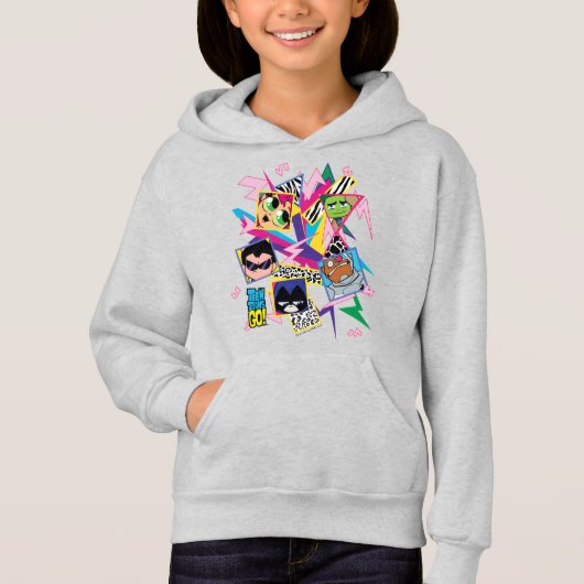 Teen Titans Go! | Retro 90's Group Collage Hoodie (Vorderseite)
