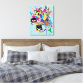 Teen Titans Go! | Retro 90's Group Collage Leinwanddruck (Insitu (Schlafzimmer))
