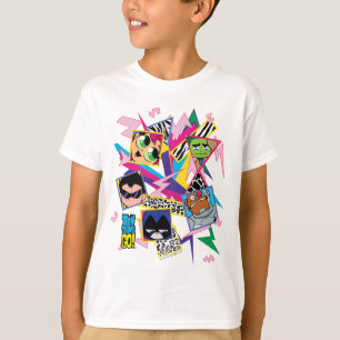 Teen Titans Go!   Retro 90's Group Collage T-Shirt