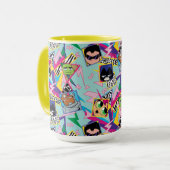 Teen Titans Go! | Retro 90's Group Collage Tasse (Vorderseite Links)