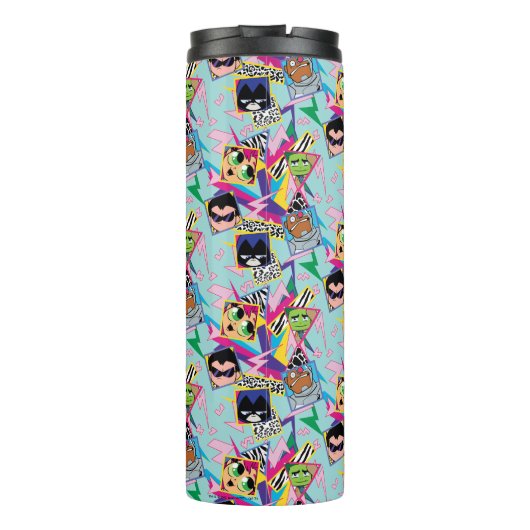 Teen Titans Go! | Retro 90's Group Collage Thermosbecher (Rückseite)