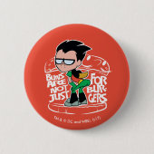 Teen Titans Go! | Robin Hintern Scooty Buns Button (Vorderseite)