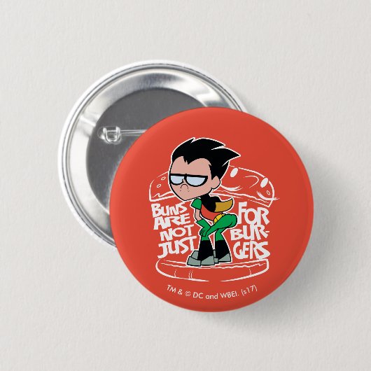 Teen Titans Go! | Robin Hintern Scooty Buns Button (Vorne & Hinten)