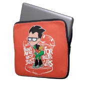 Teen Titans Go! | Robin Hintern Scooty Buns Laptopschutzhülle (Vorderseite Links)