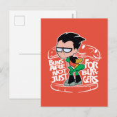 Teen Titans Go! | Robin Hintern Scooty Buns Postkarte (Vorne/Hinten)