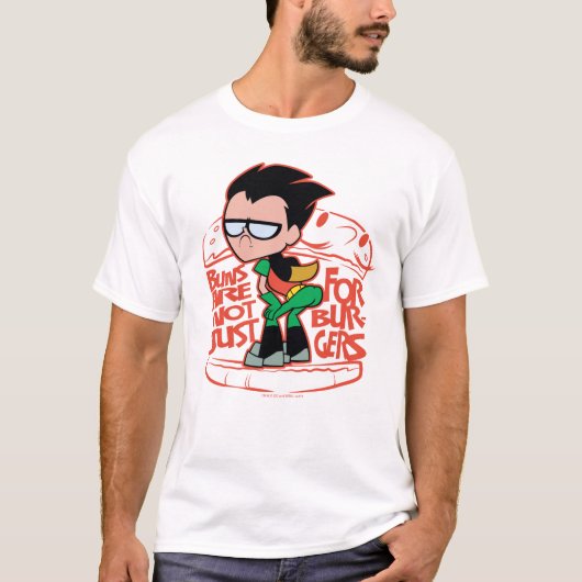 Teen Titans Go! | Robin Hintern Scooty Buns T-Shirt (Vorderseite)