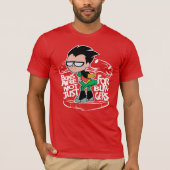 Teen Titans Go! | Robin Hintern Scooty Buns T-Shirt (Vorderseite)