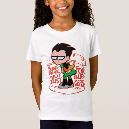 Teen Titans Go! | Robin Hintern Scooty Buns T-Shirt (Vorderseite)