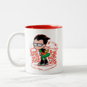 Teen Titans Go! | Robin Hintern Scooty Buns Zweifarbige Tasse (Links)
