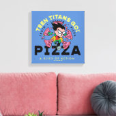Teen Titans Go! Robin "Truth Justice Pizza" Leinwanddruck (Insitu (Wohnzimmer))