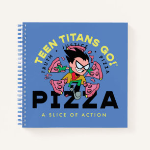 Teen Titans Go! Robin "Truth Justice Pizza" Notizblock