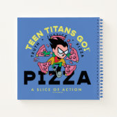 Teen Titans Go! Robin "Truth Justice Pizza" Notizblock (Rückseite)