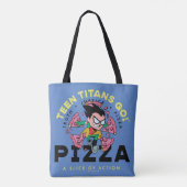 Teen Titans Go! Robin "Truth Justice Pizza" Tasche (Rückseite)