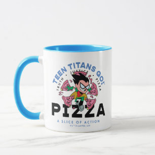 Teen Titans Go! Robin "Truth Justice Pizza" Tasse