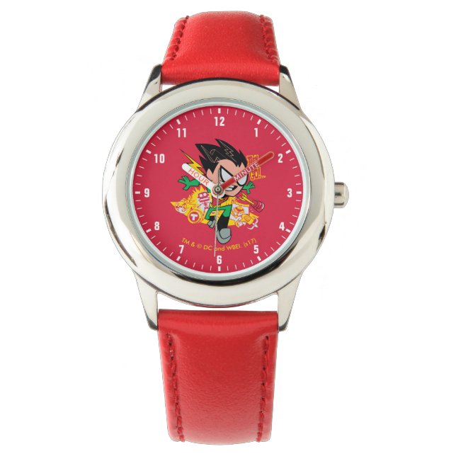 Teen Titans Go! | Robin's Arsenal Graphic Armbanduhr (Vorderseite)