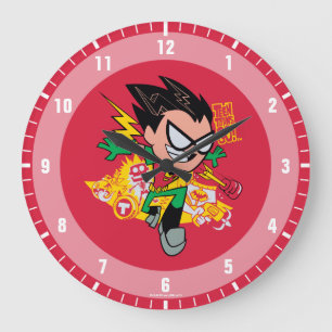 Teen Titans Go!   Robin's Arsenal Graphic Große Wanduhr