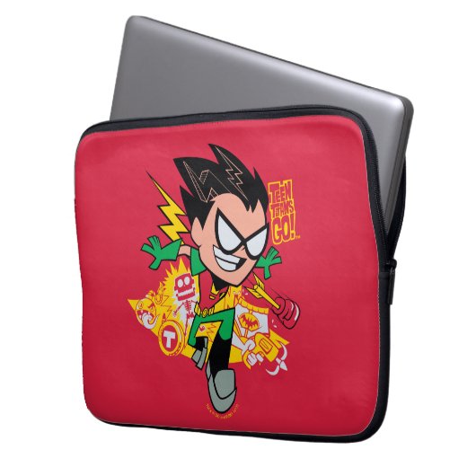 Teen Titans Go! | Robin's Arsenal Graphic Laptopschutzhülle (Vorderseite Links)