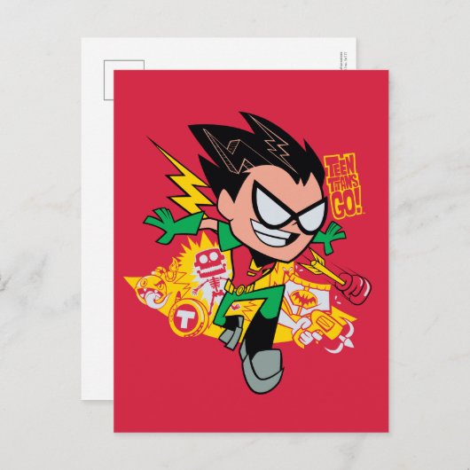 Teen Titans Go! | Robin's Arsenal Graphic Postkarte (Vorne/Hinten)