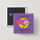 Teen Titans Go! | Starfire "Ich habe das Glück" Button (Vorne & Hinten)