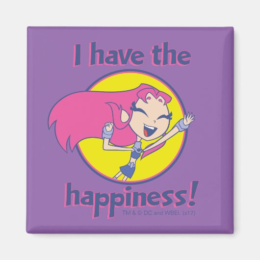 Teen Titans Go! | Starfire "Ich habe das Glück" Magnet (Vorne)