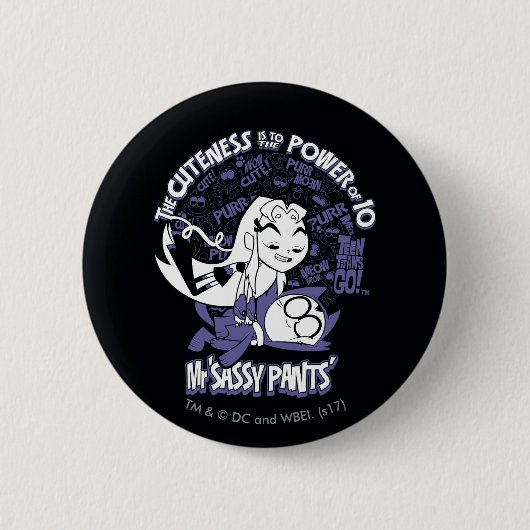 Teen Titans Go! | Starfire & Mr. Sassy Pants Button (Vorderseite)