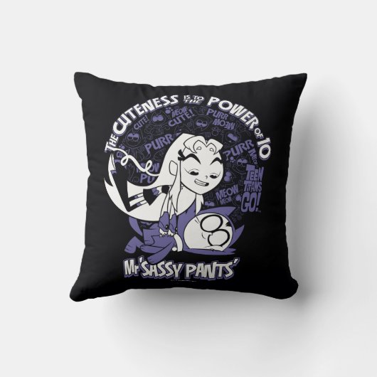 Teen Titans Go! | Starfire & Mr. Sassy Pants Kissen (Rückseite)