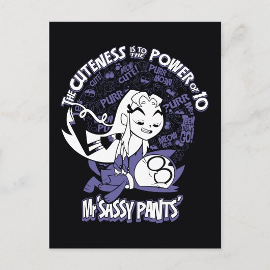 Teen Titans Go! | Starfire & Mr. Sassy Pants Postkarte (Vorderseite)