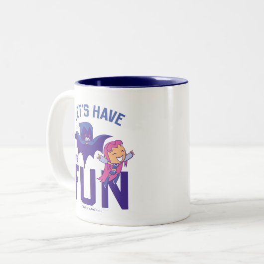 Teen Titans Go! | Starfire & Raven "Have the Fun" Zweifarbige Tasse (Vorderseite Links)
