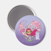 Teen Titans Go! | Starfire's Heart Punch Graphic Magnet (Vorderseite/Rückseite)