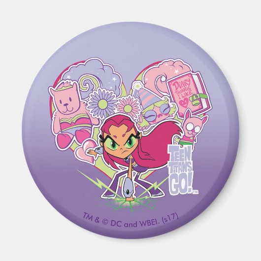 Teen Titans Go! | Starfire's Heart Punch Graphic Magnet (Vorne)