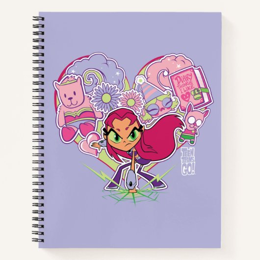 Teen Titans Go! | Starfire's Heart Punch Graphic Notizbuch (Vorderseite)