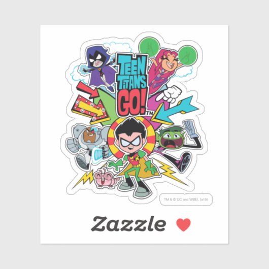 Teen Titans Go! | Team Arrow Graphic Aufkleber (Blatt)