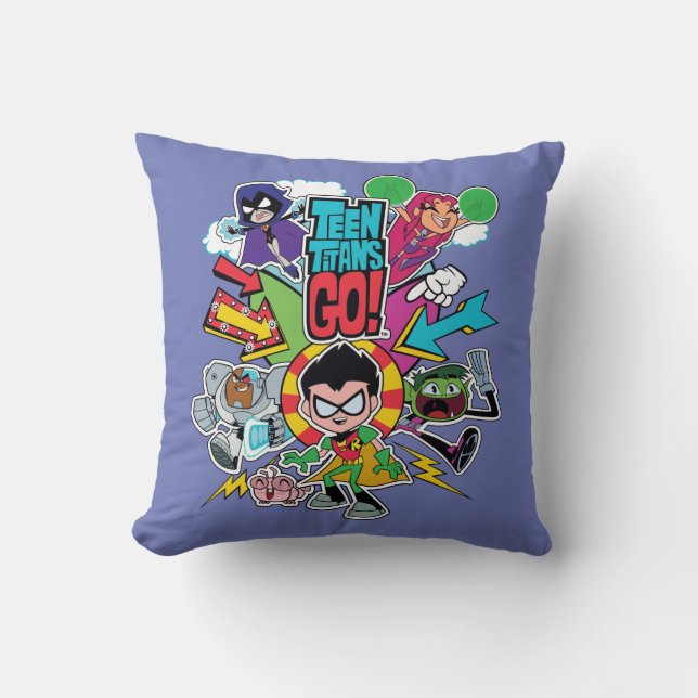 Teen Titans Go! | Team Arrow Graphic Kissen (Vorderseite)