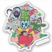 Teen Titans Go! | Team Group Graphic Aufkleber (Vorderseite)