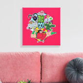 Teen Titans Go! | Team Group Graphic Leinwanddruck (Insitu (Wohnzimmer))