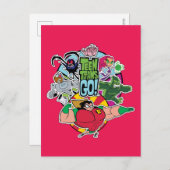 Teen Titans Go! | Team Group Graphic Postkarte (Vorne/Hinten)