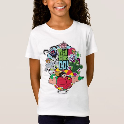 Teen Titans Go! | Team Group Graphic T-Shirt (Vorderseite)