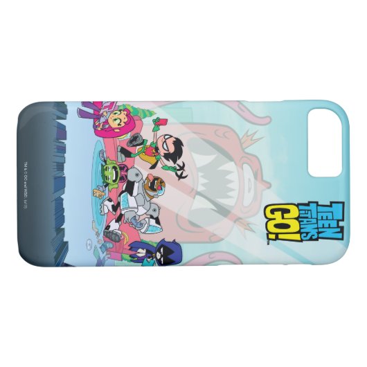 Teen Titans Go! | Tentacled Monster Approach Case-Mate iPhone Hülle (Rückseite (Horizontal))
