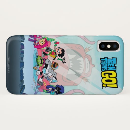 Teen Titans Go! | Tentacled Monster Approach Case-Mate iPhone Hülle (Rückseite (Horizontal))