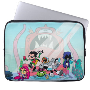 Teen Titans Go!   Tentacled Monster Approach Laptopschutzhülle