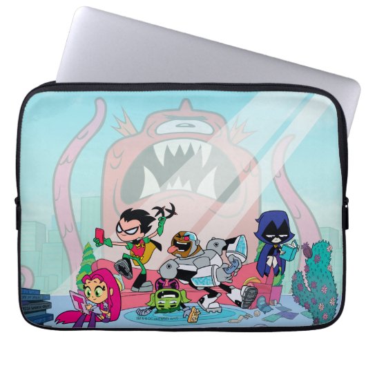 Teen Titans Go! | Tentacled Monster Approach Laptopschutzhülle (Vorderseite)