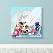 Teen Titans Go! | Tentacled Monster Approach Leinwanddruck (Insitu (Holzboden))