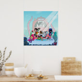 Teen Titans Go! | Tentacled Monster Approach Poster (Küche)