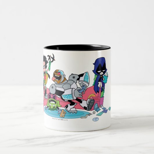 Teen Titans Go! | Tentacled Monster Approach Zweifarbige Tasse (Mittel)