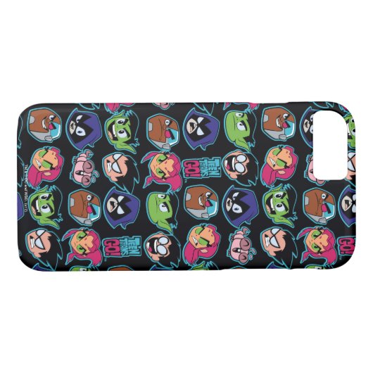 Teen Titans Go! | Titans Head Pattern Case-Mate iPhone Hülle (Rückseite (Horizontal))