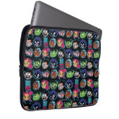 Teen Titans Go! | Titans Head Pattern Laptopschutzhülle (Vorne Rechts)