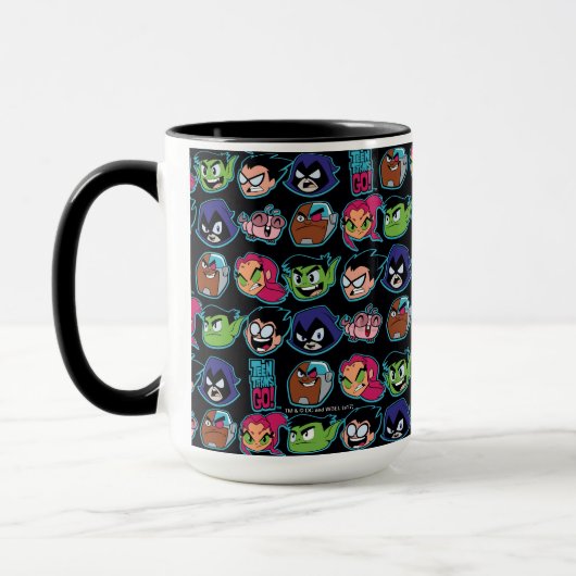 Teen Titans Go! | Titans Head Pattern Tasse (Links)